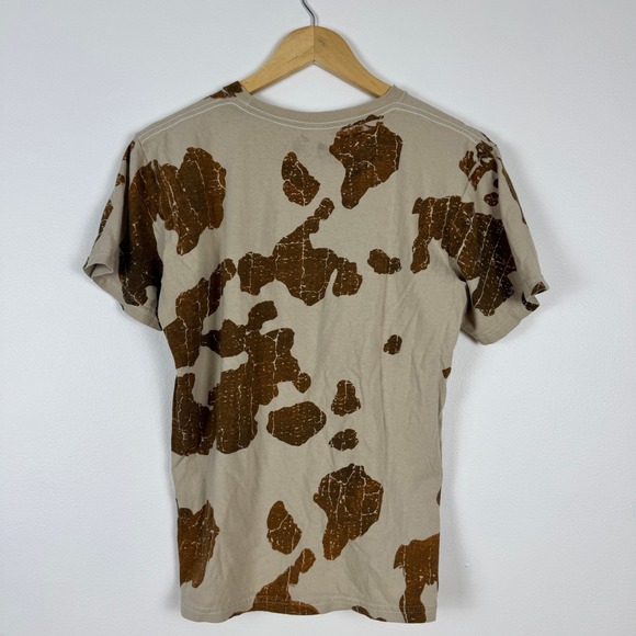 American Highway Wild West Cow Print Oversized T Shirt Youth Size L Western Chic - Picture 3 of 10